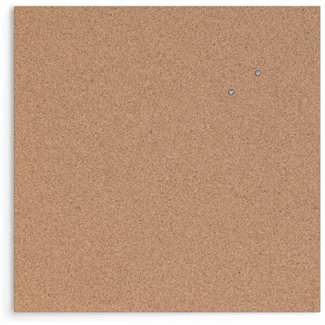 U Brands Cork Canvas Bulletin Board - 23" X 23" , Natural Cork Surface - Self-healing, Durable, Mounting System, Tackable, Frame