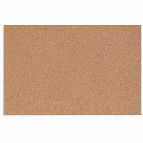 U Brands Cork Canvas Bulletin Board - 35" X 23" , Natural Cork Surface - Self-healing, Durable, Mounting System, Tackable, Frame