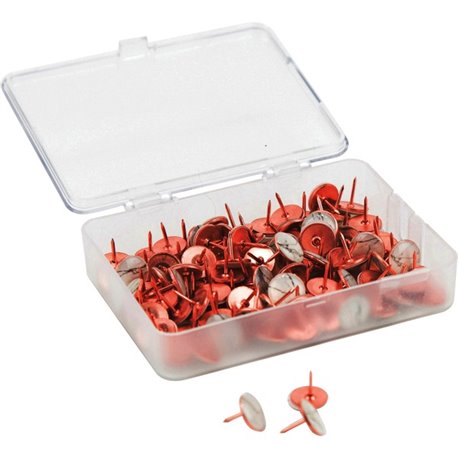 U Brands Metal Thumbtacks - 0.38" Shank - 0.44" Head - 0.5" Width - for Bulletin Board, Cubicle, Corkboard, Notice Board, Maps, 