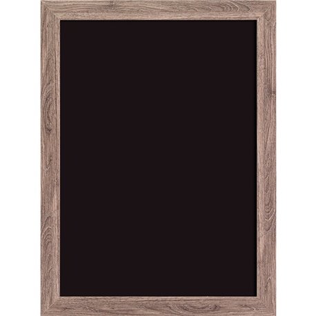 U Brands Decor Magnetic Chalkboard - 23" Width x 17" Height - Rustic Wood Frame - Horizontal/Vertical - 1 Each