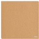 U Brands Square Cork Bulletin Board, 14 x 14 Inches, Frameless, Natural, Push Pins Included (463U00-04) - Natural Cork Surface -