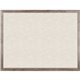 U Brands Linen Bulletin Board, 47" X 35" , Rustic Wood Frame - 47" Height x 35" Width - Tan Linen Surface - Self-healing, Durabl