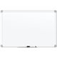 U Brands White Aluminum Framed Magnetic Porcelain Steel Board, 48" X 36" - 48" (4 ft) Width x 36" (3 ft) Height - White Porcelai