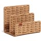 U Brands Woven Letter Sorter - 2 Compartment(s) - Sturdy - Brown - 1 Each