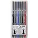 Marvy LePen Flex Brush Tip Pen Set - Brush Pen Point Style - Black, Red, Blue, Green, Brown, Dark Gray - Black, Red, Blue, Green