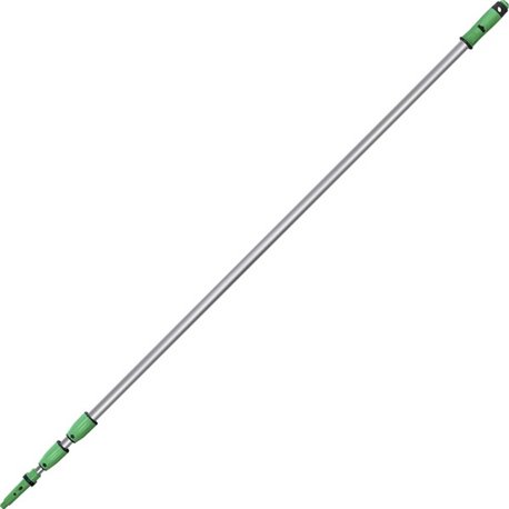 Unger OptiLoc 3-section Extension Poles - 29.53 ft Length - Green, Silver - Anodized Aluminum, Plastic, Nylon - 1 Each