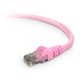 Belkin Cat.6 High Performance UTP Stranded Patch Cable - RJ-45 Male - RJ-45 Male - 4ft - Pink