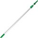 Unger OptiLoc 2-section Extension Pole - 48" Length - Green - Anodized Aluminum, Nylon - 1 Each