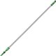 Unger OptiLoc 2-section Extension Pole - 13.12 ft Length - Green, Silver - Anodized Aluminum, Plastic - 1 Each