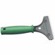 Unger ErgoTec Scraper - 4" Steel Blade - 7.87" Handle - Ergonomic Handle - Green - 1Each