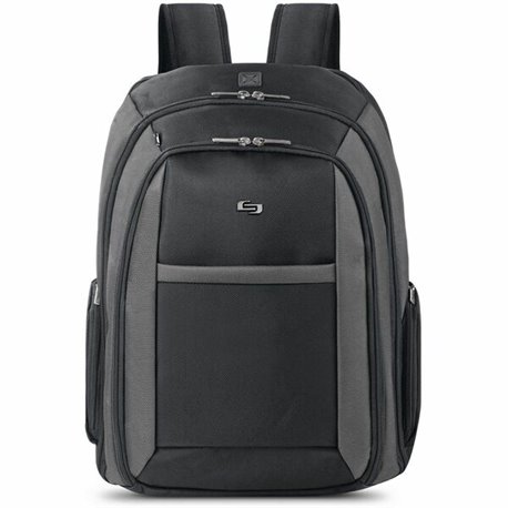 Solo Sterling Carrying Case (Backpack) for 16" Notebook - Black - Ballistic Poly, Polyester Body - Checkpoint Friendly - Backpac