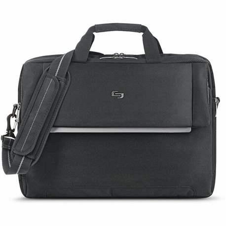 Solo Urban Carrying Case (Briefcase) for 17.3" Notebook - Polyester Body - Shoulder Strap x 16.5" Width x 3" Depth - 1 Each