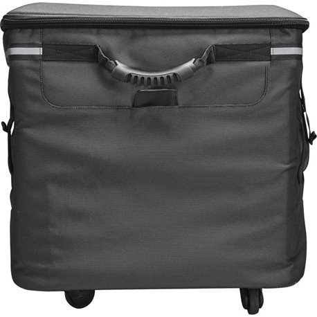 Solo PRO TRANSPORTER 128 Roller Travel/Luggage Bottom Case- Box 1 of 2 - Black - 20.5" x 26" x 18.75" - Bump Resistant - Black L