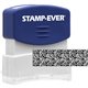 Stamp-Ever Pre-inked Security Block Stamp - 1.69" Impression Width x 0.56" Impression Length - 50000 Impression(s) - Blue - 1 Ea