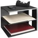 Victor 1120-5 Midnight Black Corner Shelf - 13.5" Height x 13.5" Width x 10.5" Depth - Desktop - Matte Black - Rubber, Wood - 1E