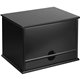 Victor 4720-5 Midnight Black Desktop Organizer - 4 Compartment(s) - 1 Drawer(s) - 14" Height x 10.8" Width x 9.8" Depth - Deskto