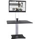 Victor High Rise Electric Single Monitor Standing Desk Workstation - Supports One Monitor of Any Size Up yo 25 lbs - 0" to 20" H