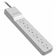 Belkin 6 Outlet Home and Office Power Strip Surge Protector with 4ft Power Cord - 720 Joules - 1875 Watts - White - 6 x AC Power