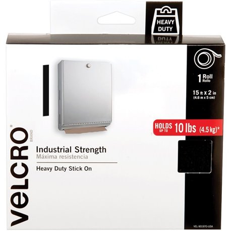 VELCRO 90197 Heavy Duty Industrial Strength - 15 ft Length x 2" Width - Temperature Resistant, Water Proof - For Holding - 1 / R