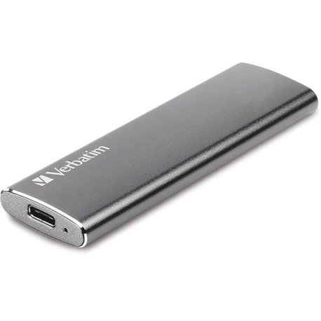 Verbatim 120GB Vx500 External SSD, USB 3.1 Gen 2 - Graphite - Notebook Device Supported - USB 3.1 Type C - 500 MB/s Maximum Read