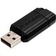 32GB PinStripe USB Flash Drive - Black - 32 GB - Black