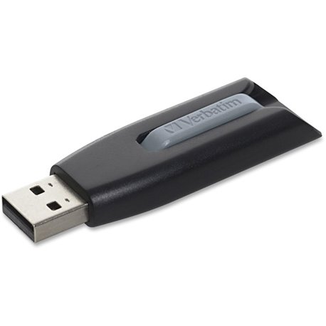 256GB Store 'n' Go V3 USB 3.2 Gen 1 Flash Drive - Gray - 256GB - Gray