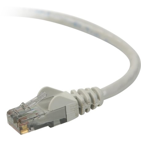 Belkin Cat. 6 UTP Patch Cable - RJ-45 Male - RJ-45 Male - 4ft - Gray