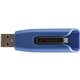 Verbatim 64GB Store 'n' Go V3 Max USB 3.0 Flash Drive - Blue - 64GB - Black, Blue"