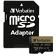 Verbatim PRO Plus 64 GB Class 10/UHS-I (U3) microSDXC - 1 Pack - 100 MB/s Read - 80 MB/s Write - 666x Memory Speed - Lifetime Wa