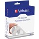 Verbatim CD/DVD Paper Sleeves with Clear Window - 50pk Box - Sleeve - Paper