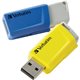 Verbatim 16GB Store 'n' Click USB Flash Drive - 16 GB - USB - Blue, Yellow - Lifetime Warranty - 2 / Pack