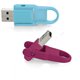 16GB Store 'n' Flip USB Flash Drive - 2pk- Berry, Blue - 16GB - 2pk - Berry, Blue