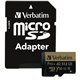 Verbatim Pro+ 512 GB Class 10/UHS-I (U3) microSDXC - 1 Pack - 100 MB/s Read - 60 MB/s Write - 666x Memory Speed - Lifetime Warra