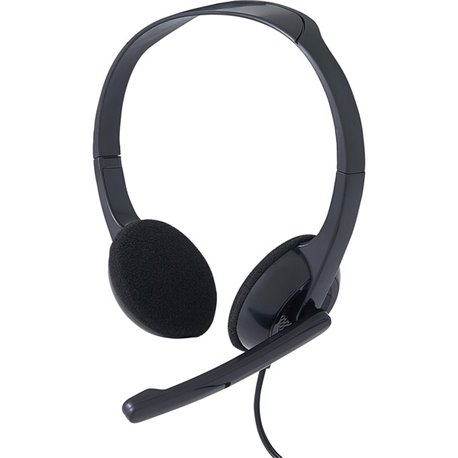 Verbatim Stereo Headset with Microphone - Stereo - Mini-phone (3.5mm) - Wired - 32 Ohm - 20 Hz - 20 kHz - Over-the-head - Binaur