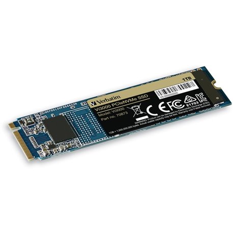 Verbatim Vi3000 1 TB Solid State Drive - M.2 2280 Internal - PCI Express NVMe (PCI Express NVMe 3.0 x4) - Notebook, Desktop PC D