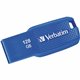 Verbatim 128GB Ergo USB 3.0 Flash Drive - Blue - The Verbatim Ergo USB drive features an ergonomic design for in-hand comfort an