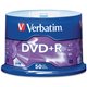 Verbatim AZO DVD+R 4.7GB 16X with Branded Surface - 50pk Spindle - 120mm - Single-layer Layers - 2 Hour Maximum Recording Time