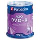 Verbatim 95098 DVD Recordable Media - DVD+R - 16x - 4.70 GB - 100 Pack Spindle - Silver - 120mm - 2 Hour Maximum Recording Time