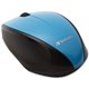 Verbatim Wireless Notebook Multi-Trac Blue LED Mouse - Blue - Blue Optical - Wireless - Radio Frequency - Blue - USB 2.0 - Scrol