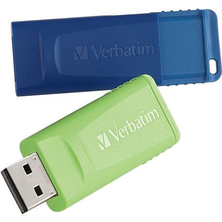 16GB Store 'n' Go USB Flash Drive - 2pk - Blue, Green - 16GB - 2pk - Blue, Green