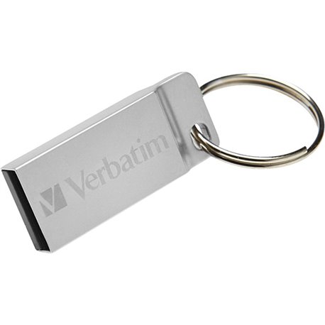 Verbatim 16GB Metal Executive USB Flash Drive - Silver - 16 GBUSB 2.0 - Silver