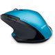 Verbatim Wireless Desktop 8-Button Deluxe Blue LED Mouse - Blue - Blue LED/Optical - Wireless - Radio Frequency - Blue - 1 - USB