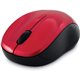 Verbatim Silent Wireless Blue LED Mouse - Red - Blue LED/Optical - Wireless - Radio Frequency - Red - 1 - USB Type A - Scroll Wh