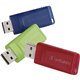 32GB Store 'n' Go USB Flash Drive - 3pk - Red, Green, Blue - 32GB - 3pk - Red, Blue, Green