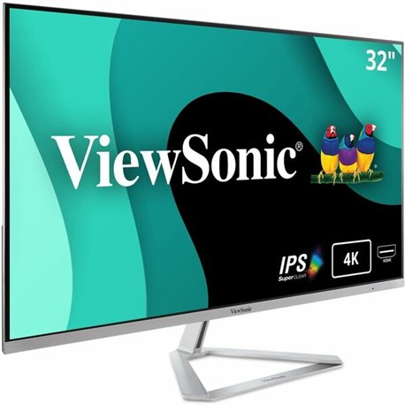 ViewSonic VX3276-4K-MHD 32 Inch 4K UHD Monitor with Ultra-Thin Bezels, HDR10 HDMI and DisplayPort for Home and Office - VX3276-4