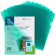 Business Source Letter File Sleeve - 8 1/2" x 11" - 20 Sheet Capacity - Green - 10 / Pack