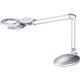 Victory Light LED Magnifying Lamp - 48" Height - 8.8" Width - 4.60 W LED Bulb - Silver - Adjustable Arm, Adjustable Height - 400