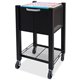 Vertiflex InstaCart Sidekick File Cart - 4 Casters - 2.75" Caster Size - Steel - x 15.5" Width x 13.8" Depth x 26.3" Height - Bl