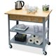 Vertiflex Countertop Serving Cart - Solid Wood - x 34.3" Width x 19" Depth x 35.5" Height - Steel Frame - Assorted - 1 Each