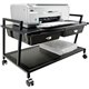 Vertiflex Underdesk Machine Stand with Drawers - 15.4" Height x 25.3" Width x 15.8" Depth - Floor - Steel - Black